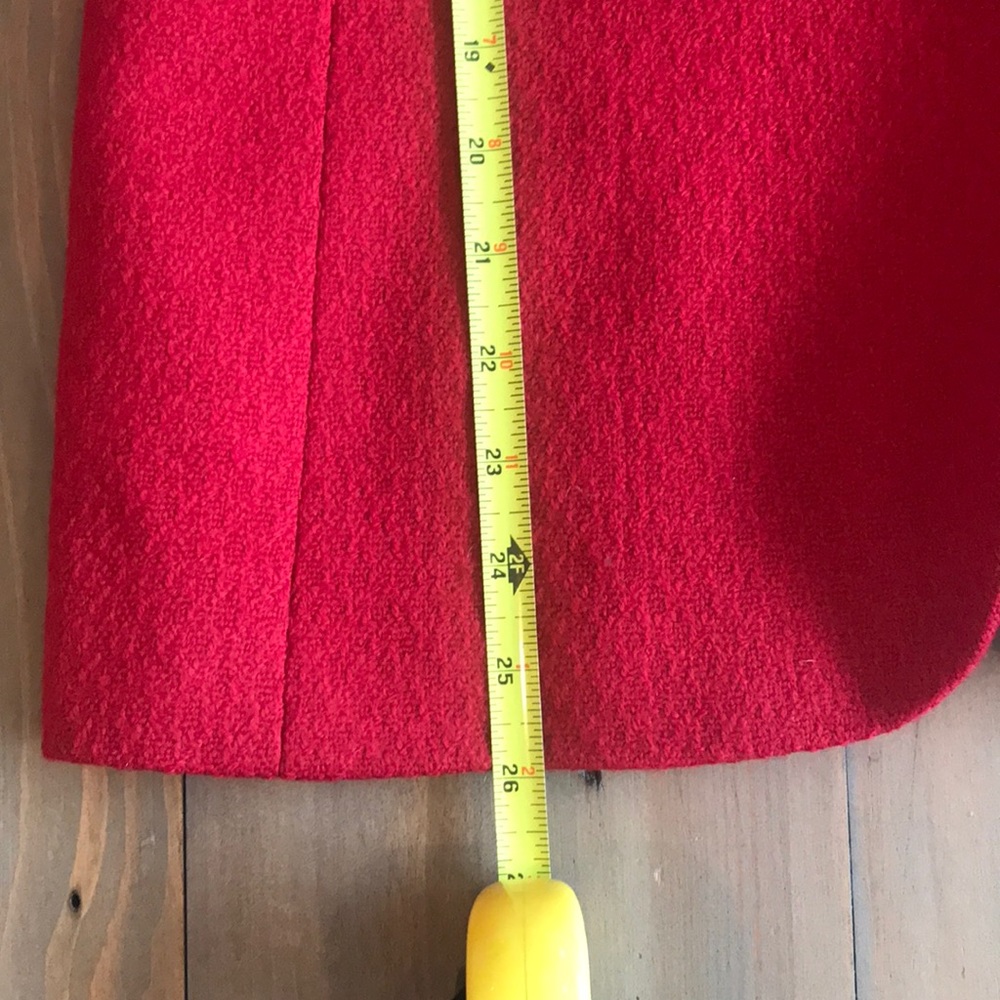 Red Wool Coat - Picture 8 of 8